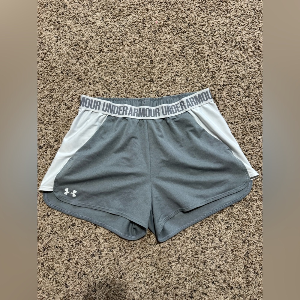 LG Gray and White Women's Athletic Shorts
